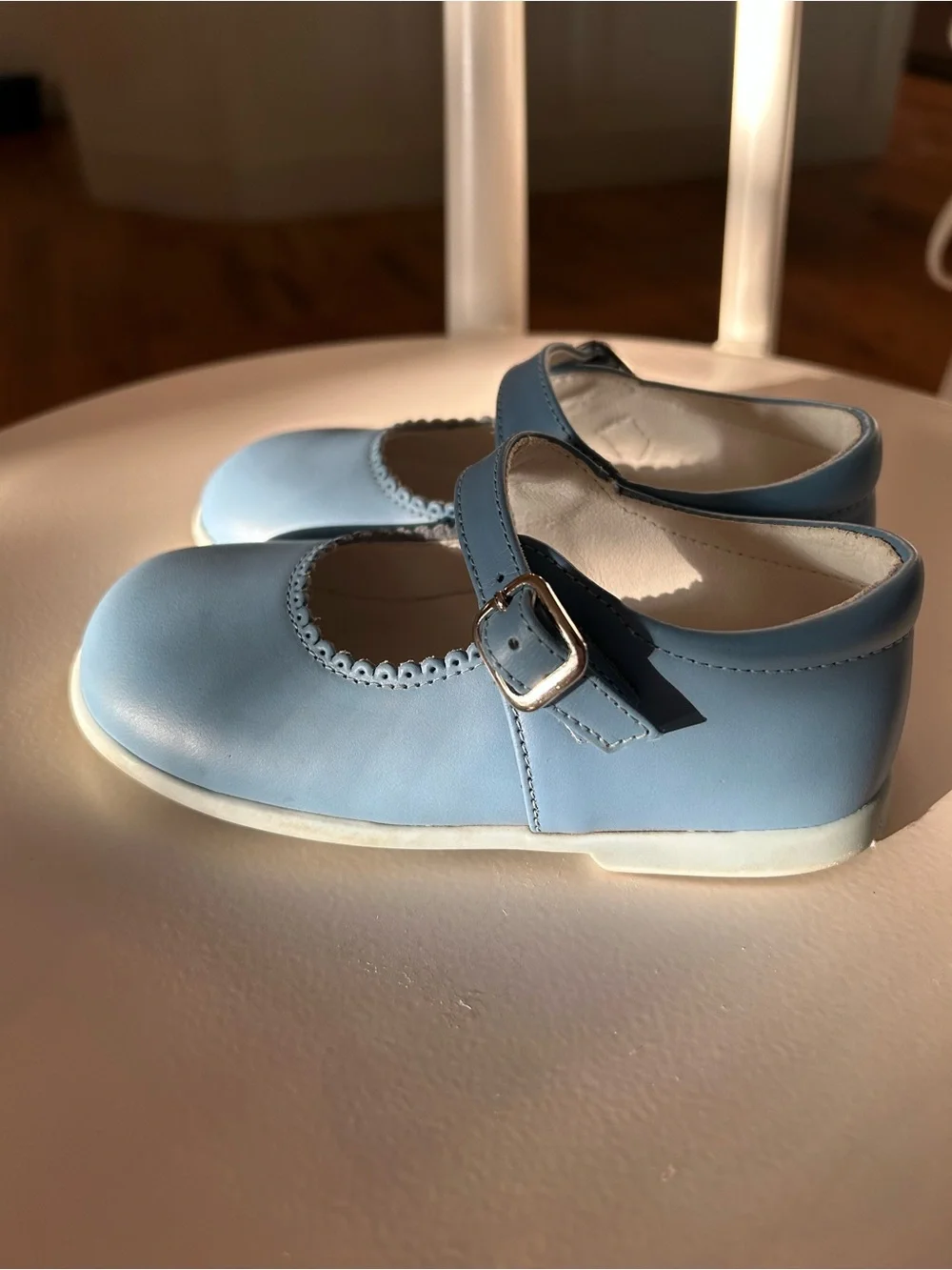 La Coqueta Blue Mary Jane Kids Shoes 25